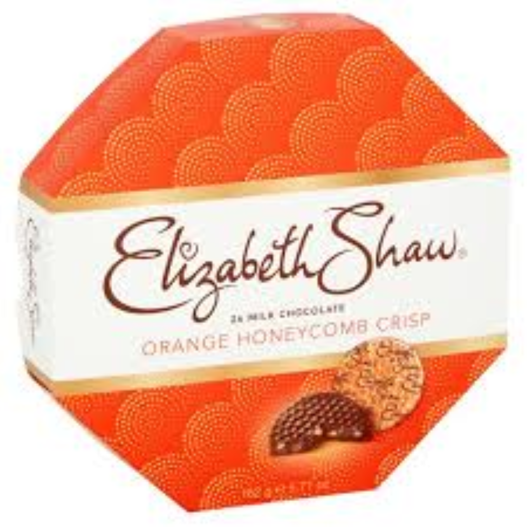 ELIZABETH SHAW MILK ORANGE HONEYCOMB 162G
